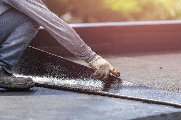 Professional Waterproofing technician working in Monroeville, IN